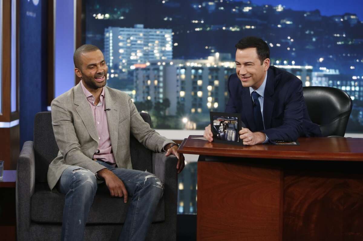 Spurs star talks famous ride on Kimmel