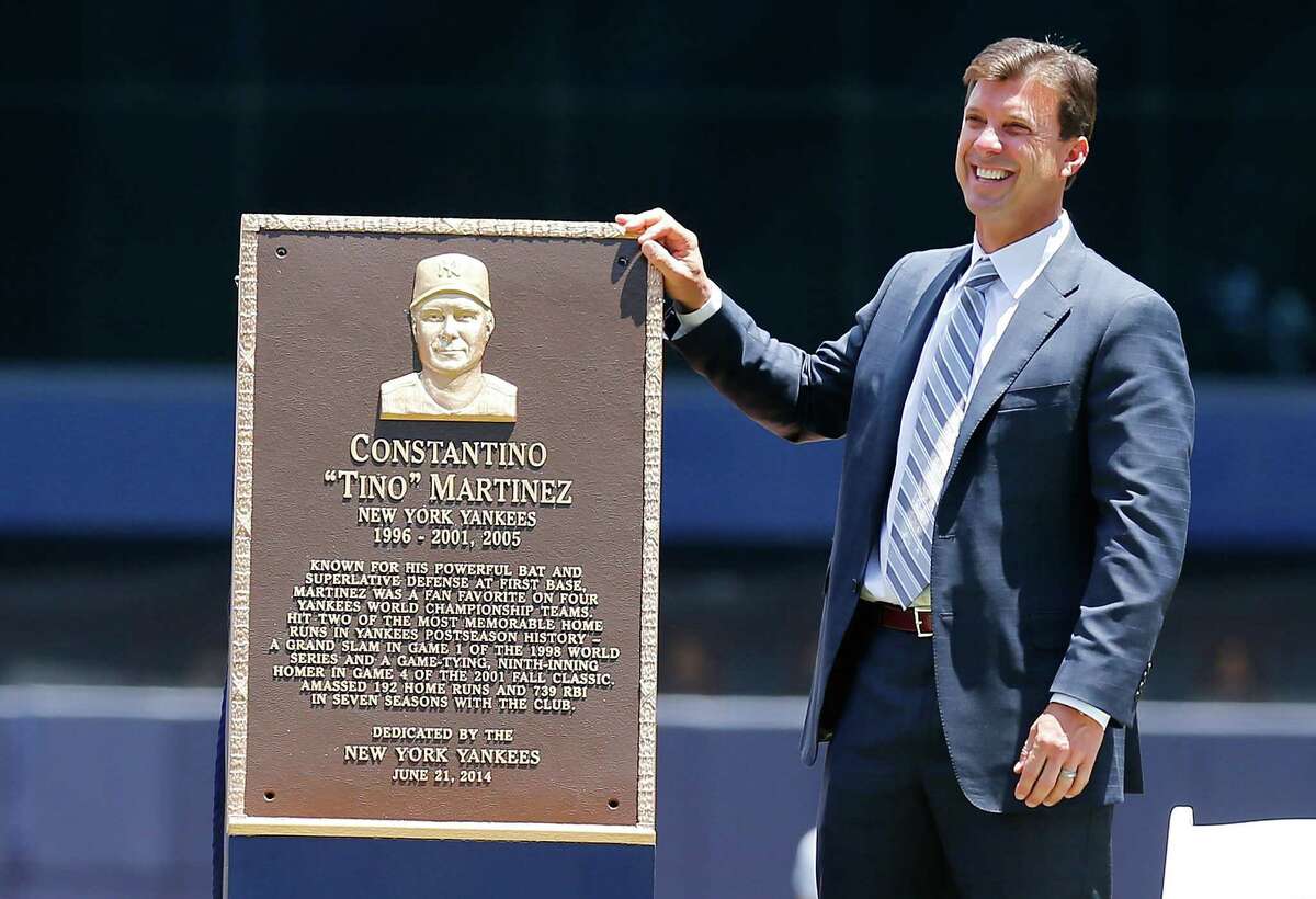 Former New York Yankees' Tino Martinez is seen during Yankees Old