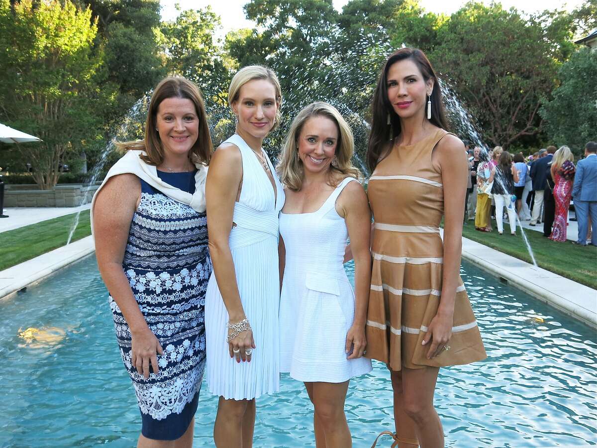 SFS Gala committee members (from left) Calla Griffiith, Rachael Bowman, Staci Cole and Nicole Curran in Atherton. June 2014. By Catherine Bigelow.