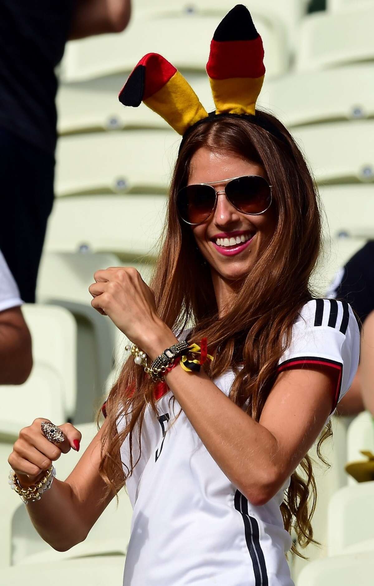 Female fans at the 2014 FIFA World Cup in Brazil