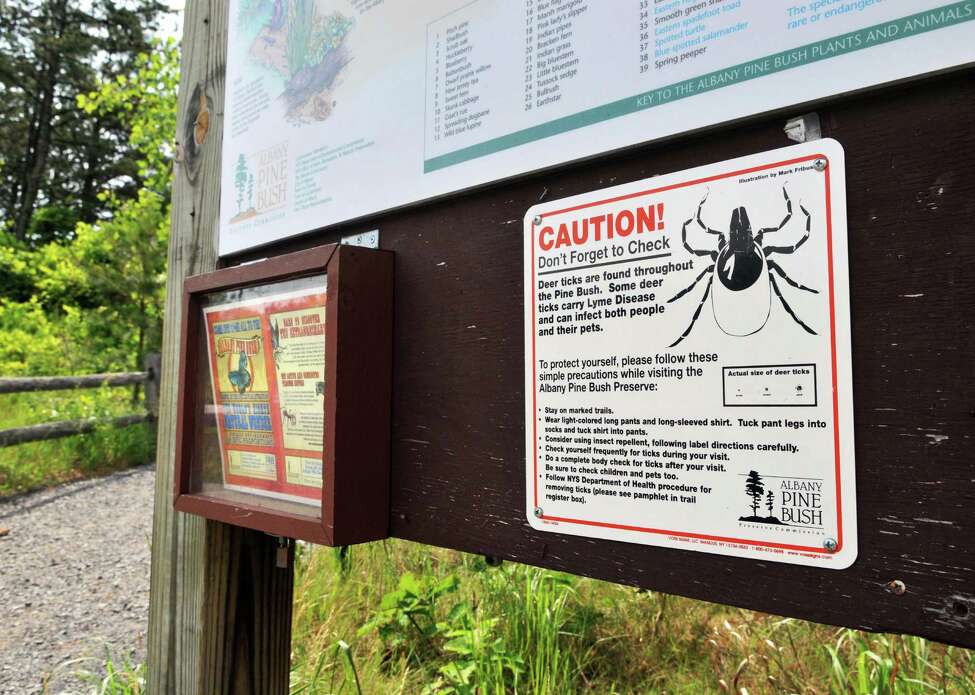 BE CAREFUL SAFETY SIGN TICK WARNING SIGN TICKS IN AREA CAUTION TICK HABITAT