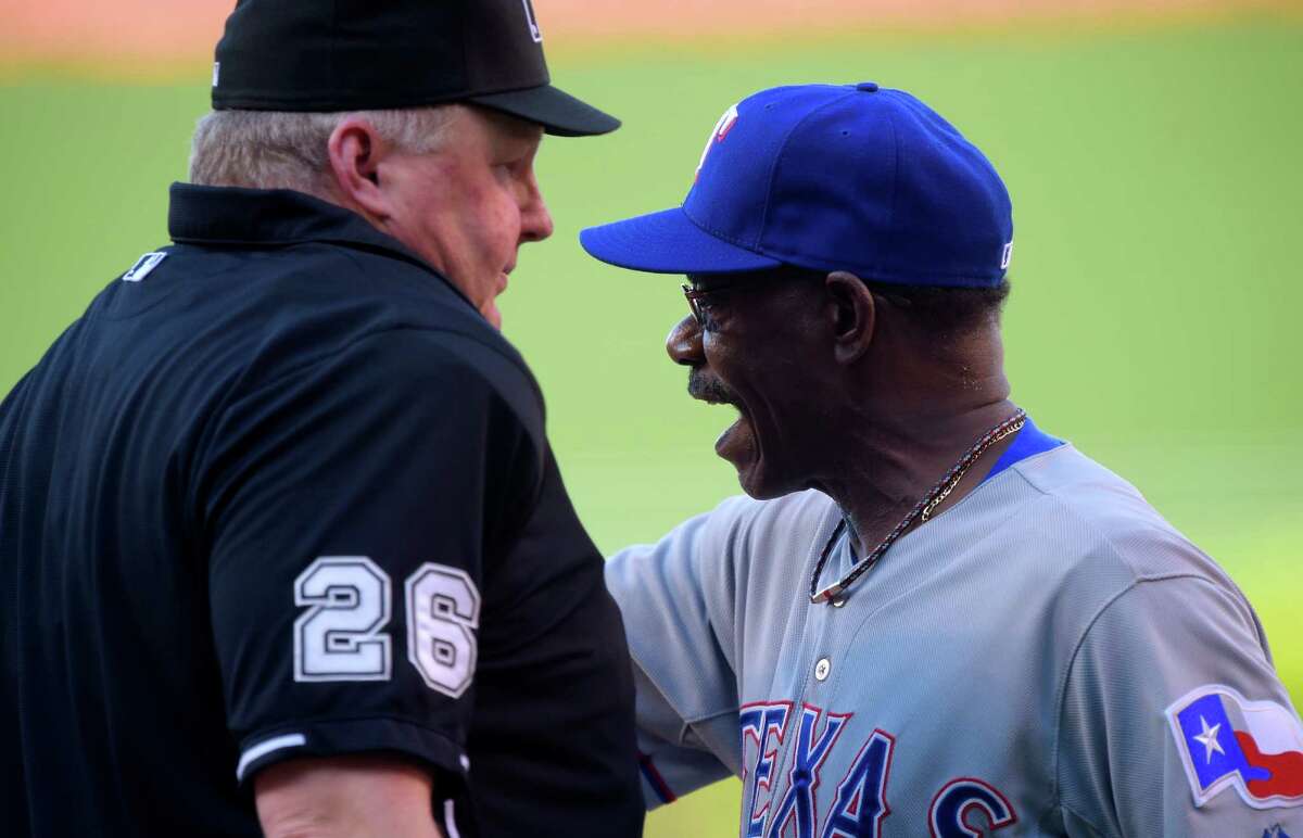 Rangers manager Ron Washington's frustration boiled over Sunday night when he was ejected from a loss tot he Angels in Anaheim.