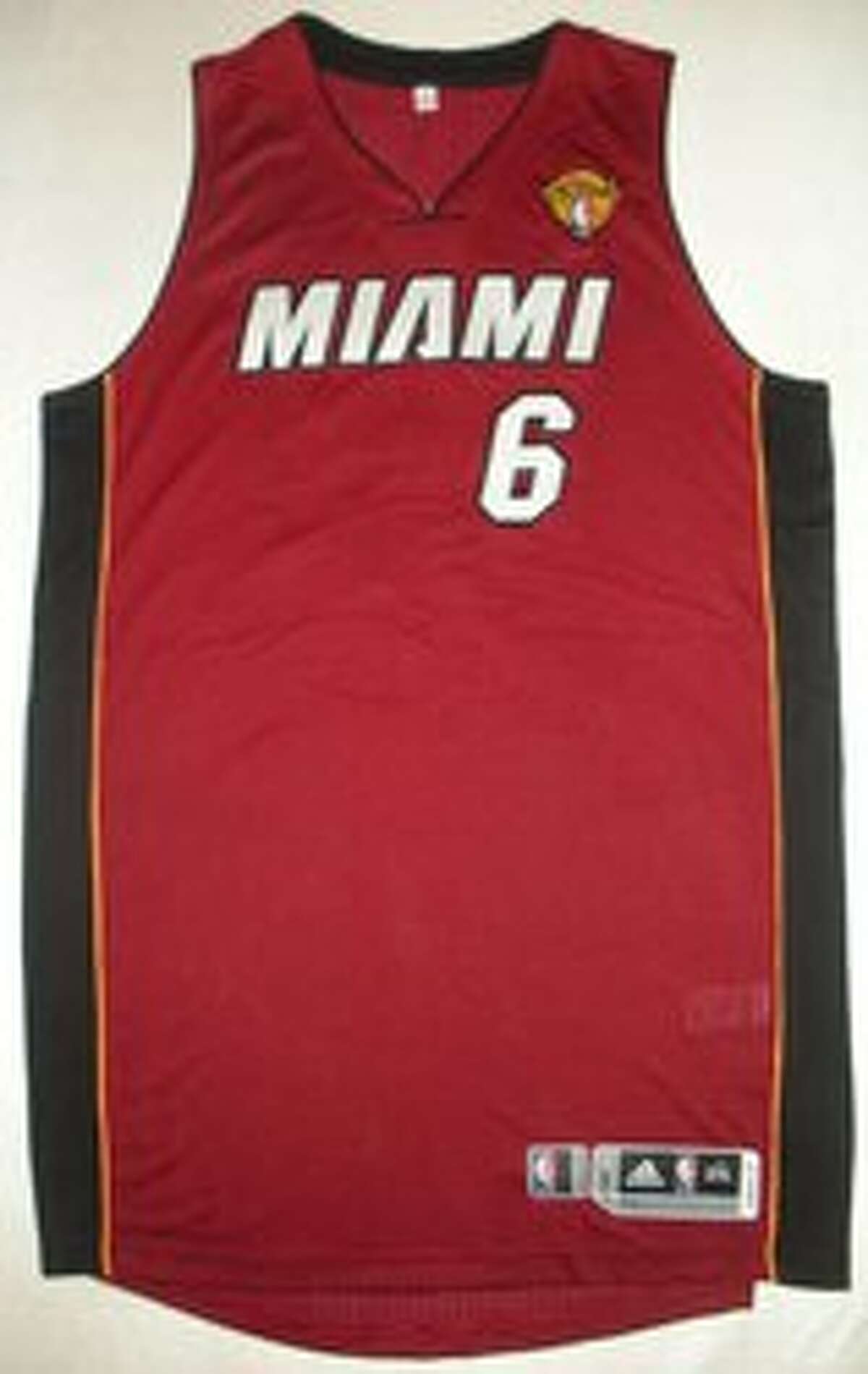 lebron james game worn jersey