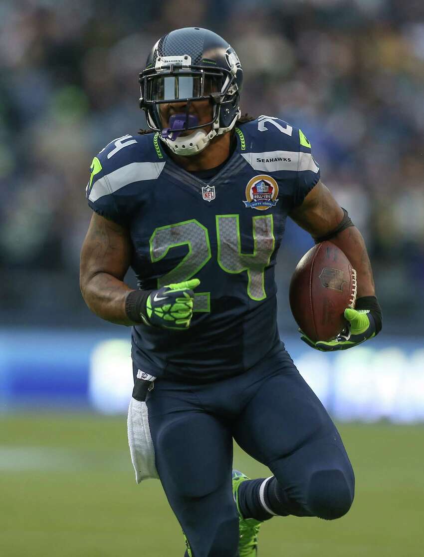 Seahawks running back Marshawn Lynch. 