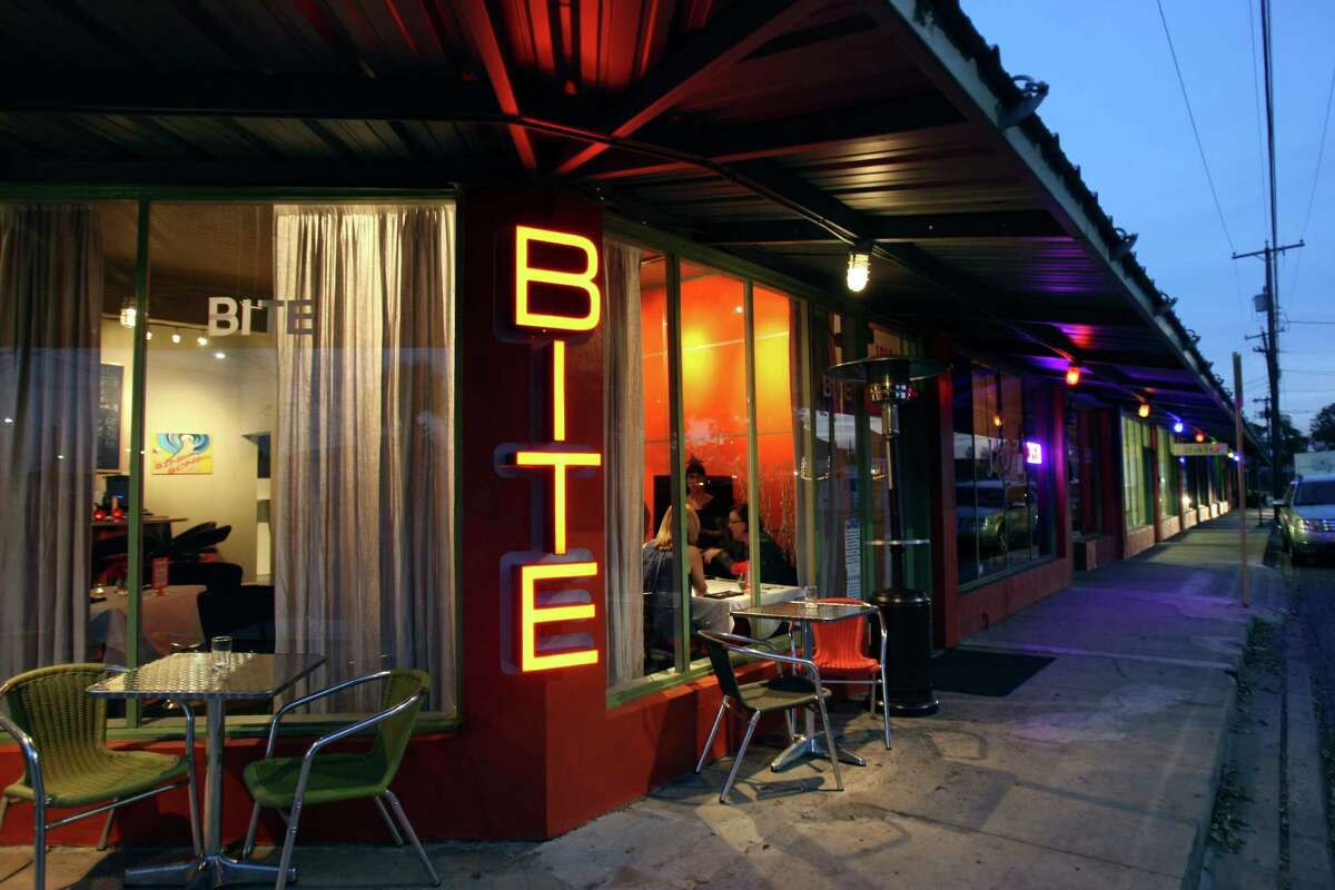 Bite 1012 S. Presa St., 210-532-2551, biterestaurantsa.com A groovy '70s vibe oozes from Lisa Astorga-Vatel's small Southtown spot that features flavors from her travels around the world. Sunday brunch is what the buzz is about, likely because of the full glasses of Champagne that have just enough orange juice to call them mimosas.