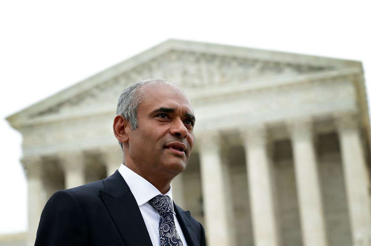 The U.S. Supreme Court has ruled against the internet streaming tv company Aereo August 24, 2014, siding with broadcasters suing the company for taking over-the-air broadcast signals and sending them over the internet. WASHINGTON, DC - APRIL 22: Aereo CEO Chet Kanojia leaves the U.S. Supreme Court after oral arguments April 22, 2014 in Washington, DC. The Supreme Court heard arguments in a case against Aereo on the companys profiting from rebroadcasting network TVs programs obtained from public airwaves. (Photo by Alex Wong/Getty Images)