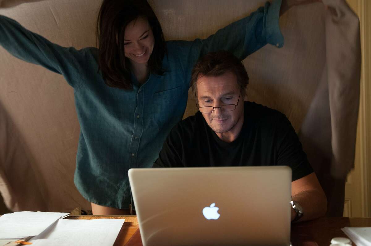 Olivia Wilde as Anna and Liam Neeson as Michael in, "Third Person."