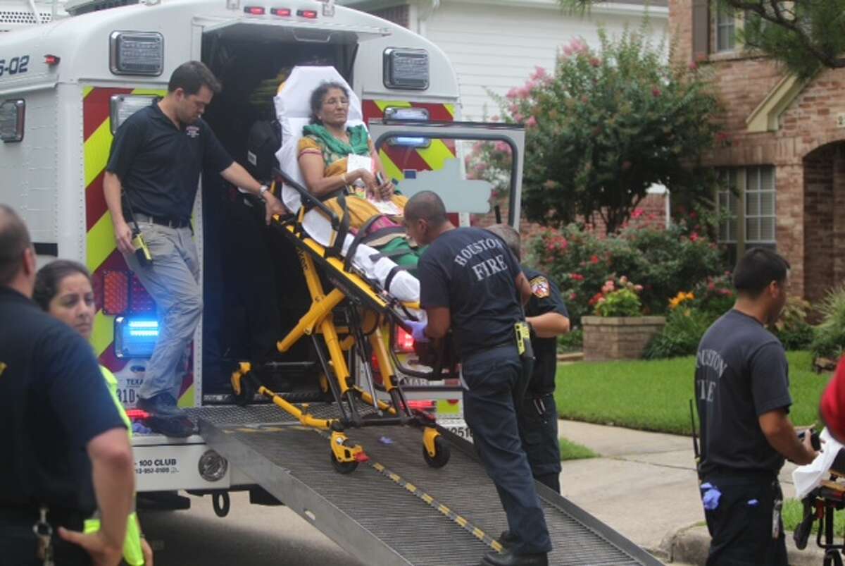 Rescuers Thursday afternoon rushed to a residential area in west Harris County after a garage reportedly collapsed, sending dozens to the hospital.