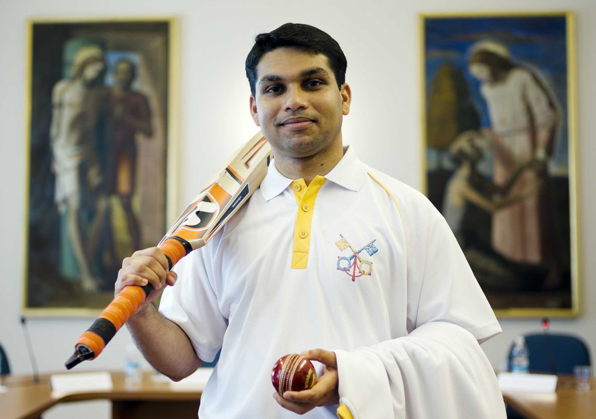 Cricket being used on a sticky wicket