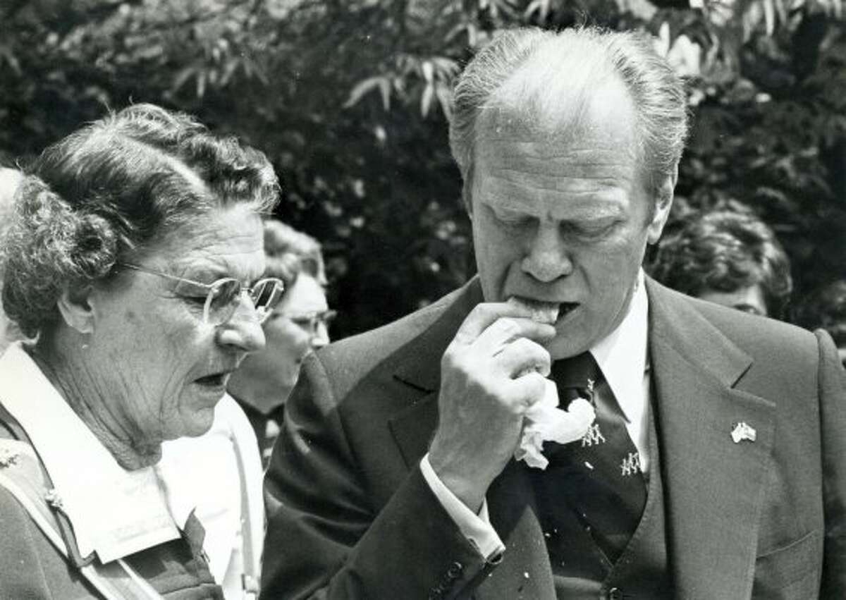 1. President Gerald Ford's 1976 visit, when he bit into a tamal, husk and all, is part of San Antonio food lore. Ford served as both vice president and president without being elected to either office.