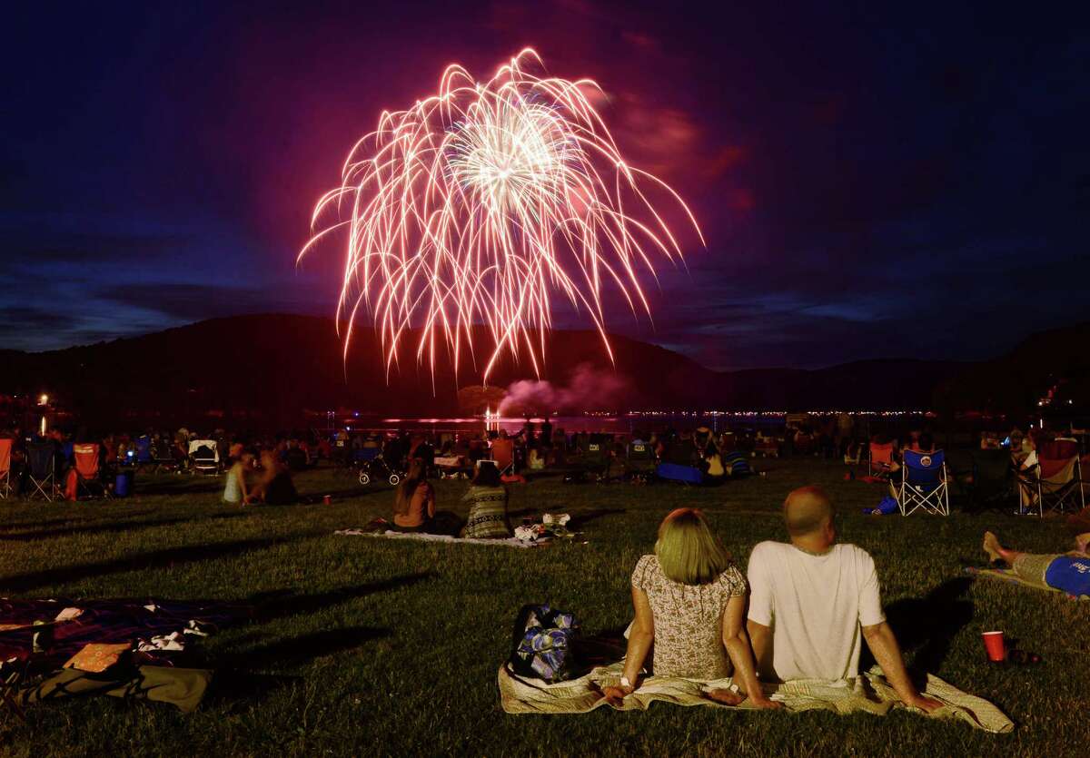 Fireworks at Candlewood Town Park in Danbury