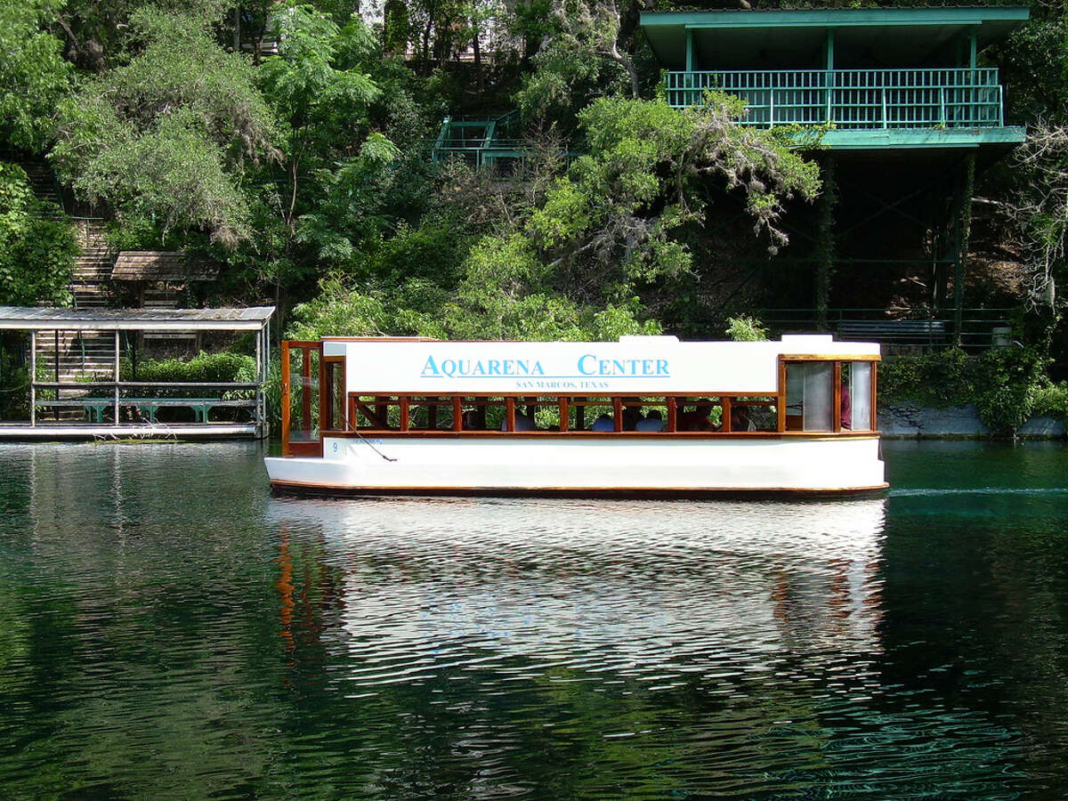 Take a Glass-Bottom Boat Tour of Aquarena Springs - Since 1945, these historic glass-bottom boats have given people of all ages an in-depth look at the natural beauty of Spring Lake, where thousands of springs bubble up from the Edwards Aquifer. Source: Texas State University Visit website for hours and admission prices