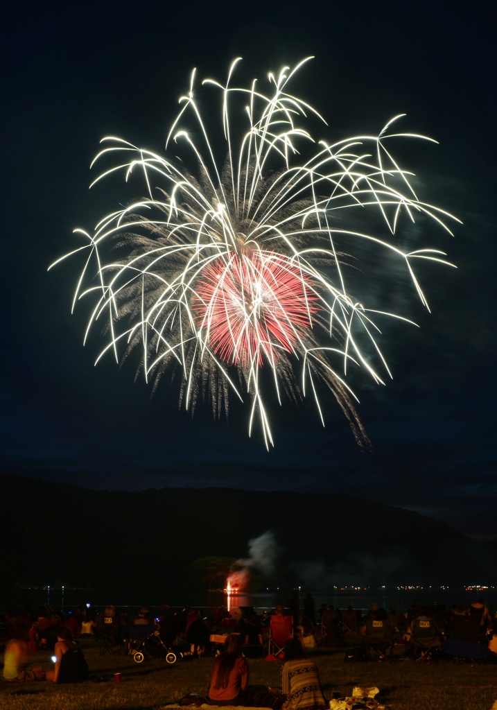 Fireworks at Candlewood Town Park in Danbury