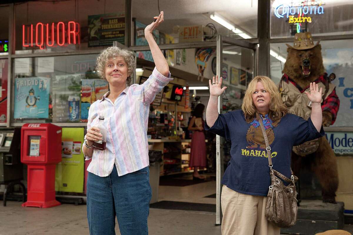This image released by Warner Bros. Pictures shows Susan Sarandon, left, and Melissa McCarthy in a scene from "Tammy." (AP Photo/Warner Bros. Pictures, Michael Tackett)