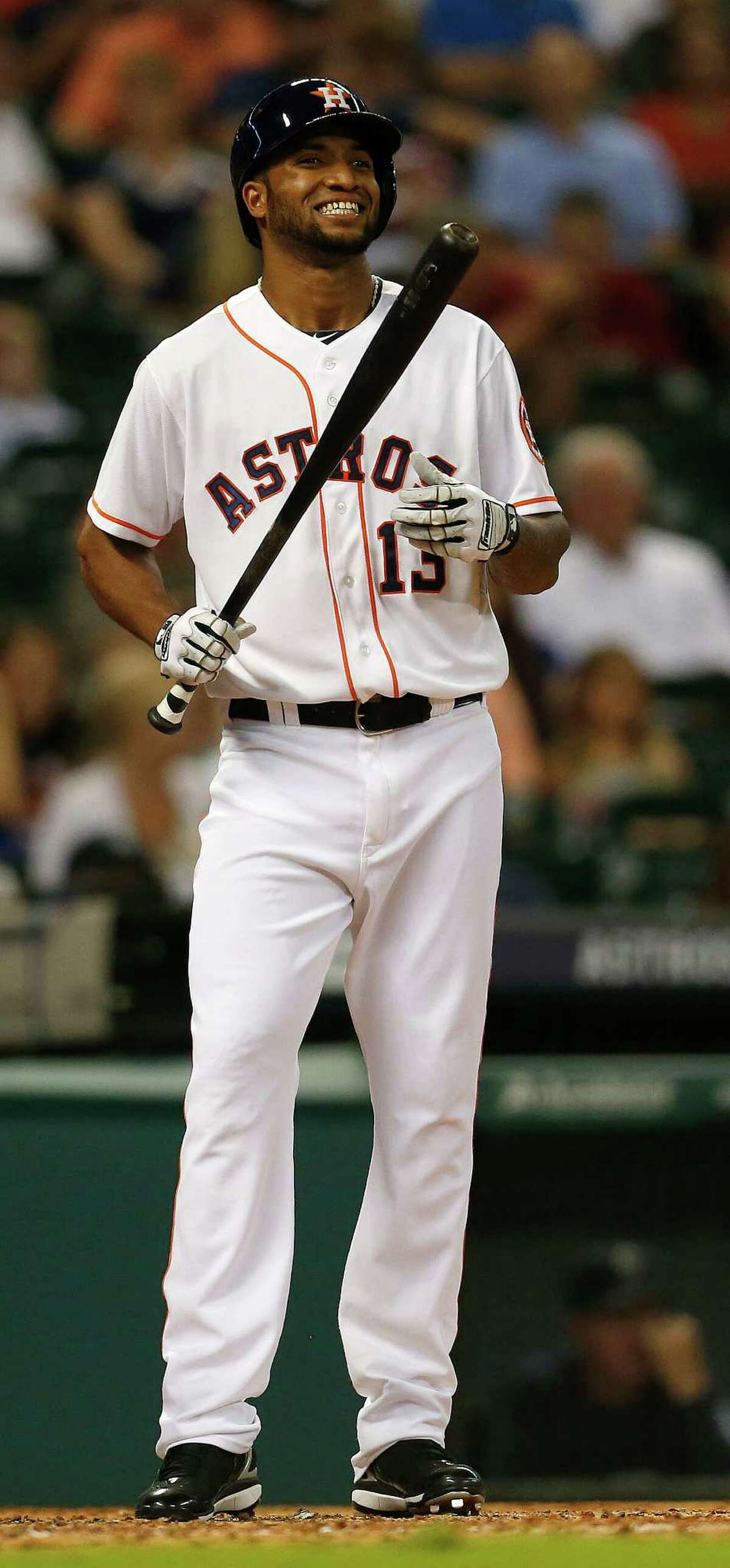 Domingo Santana clubs first major-league home run in Astros' win