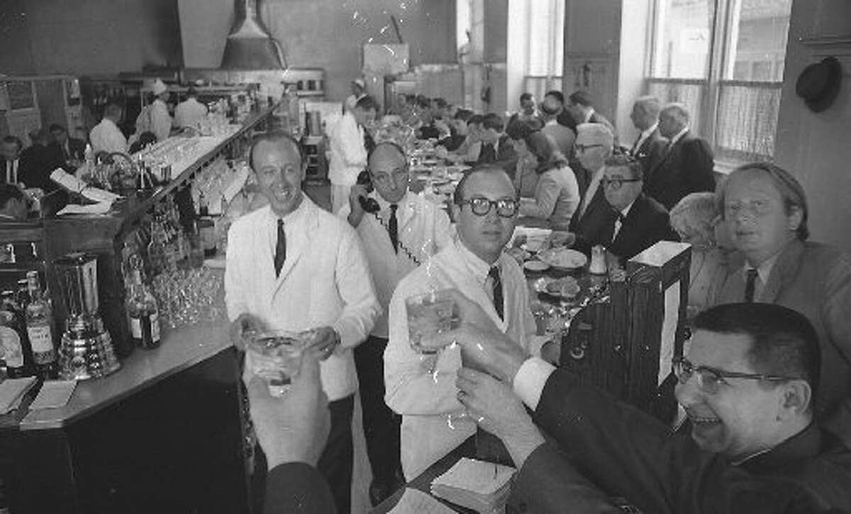 Owners Steve Buich (left) and Bob Buich at the closing of their old location on Clay Street on July 14, 1967.