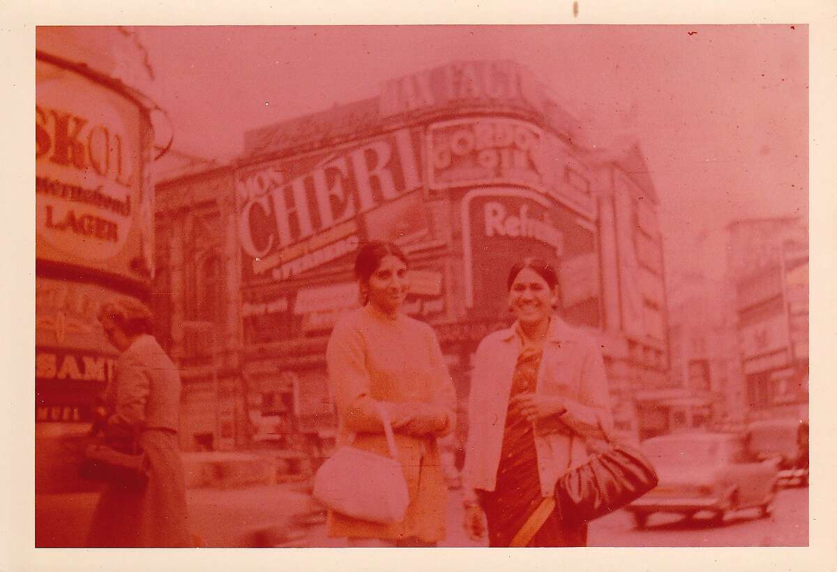 Preeti Mistry's mother and aunt in London in the 1970s.