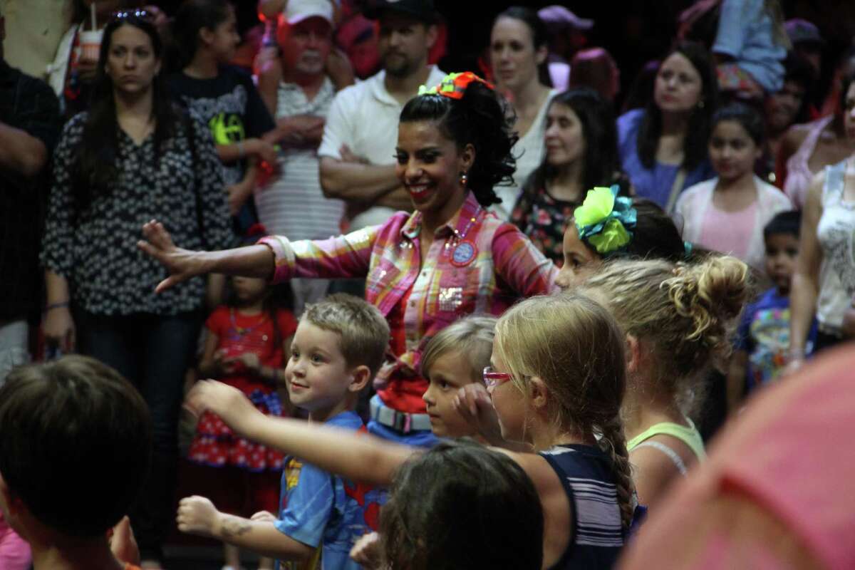 Families enjoy the Ringling Bros. and Barnum and Bailey pre-circus interactions Thursday throughout the AT&T Center.