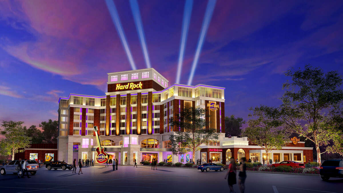Rendering of the proposed Hard Rock Hotel and Casino in Rensselaer, N.Y.