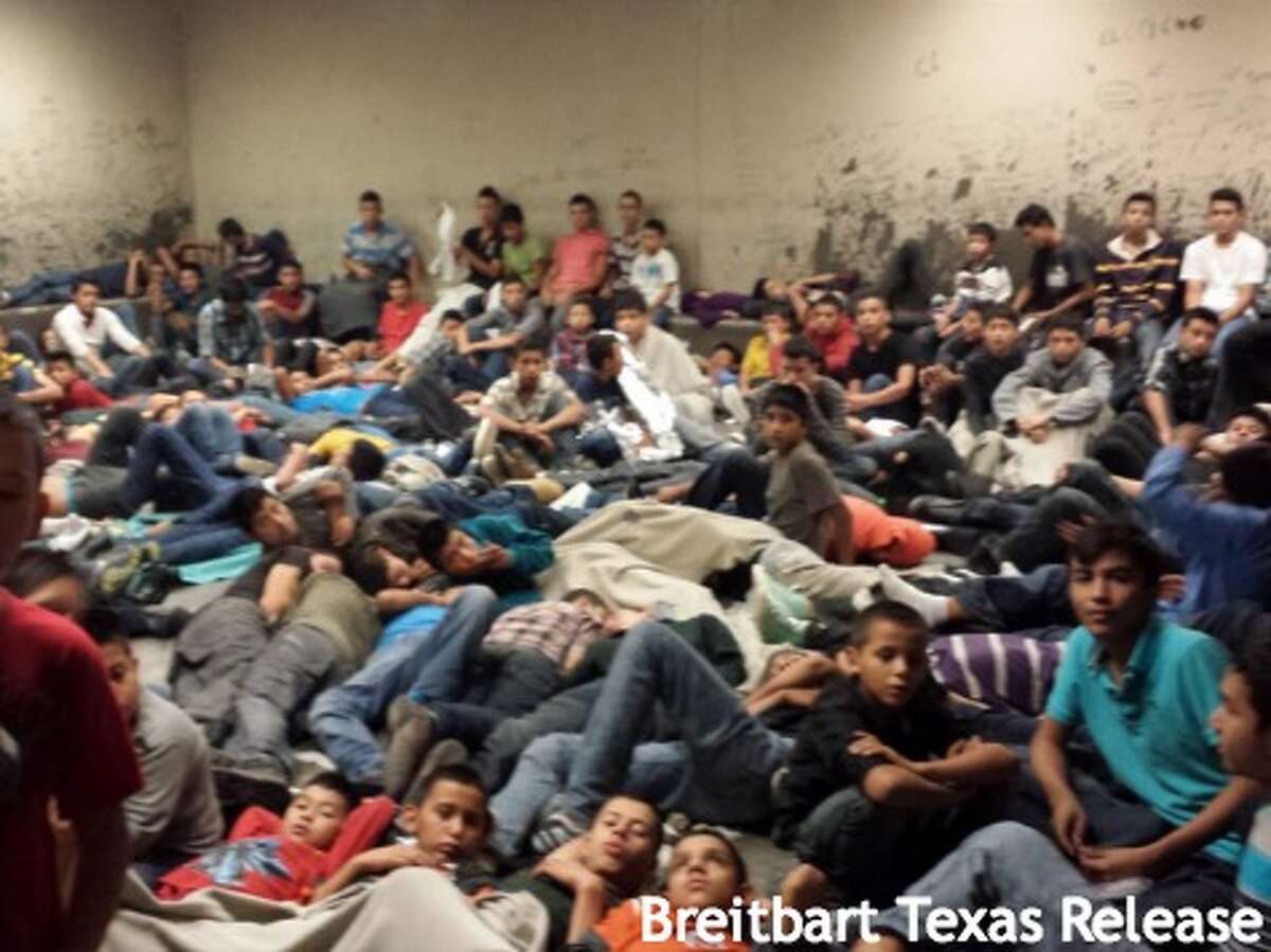 Hundreds of undocumented immigrants, mostly from Central America, are held in U.S. Border Patrol facilities in the Rio Grande Valley along the U.S./Mexico border in late May 2014. Photos were obtained by Breitbart.