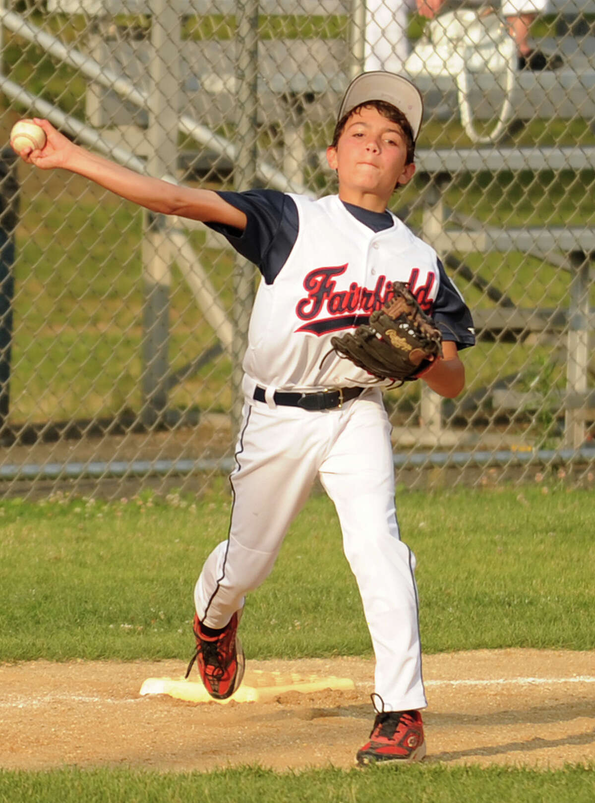 Fairfield National v. Monroe in the opening game of the Little League District 2 double elimination tournament at Unity Park in Trumbull, Conn. on Monday, July 7, 2014.