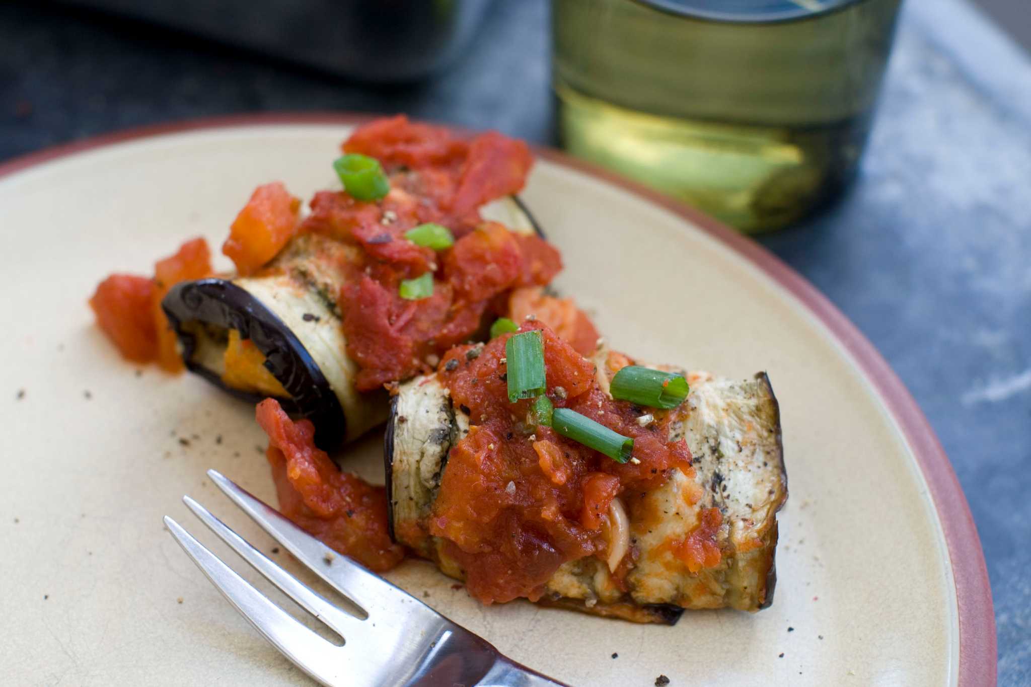 Lighter take on classic heavy eggplant Parmesan