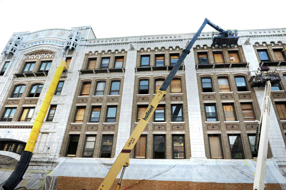 Workers make progress as they restore Proctor's Theater on Tuesday, July 8, 2014, in Troy, N.Y. (Cindy Schultz / Times Union)