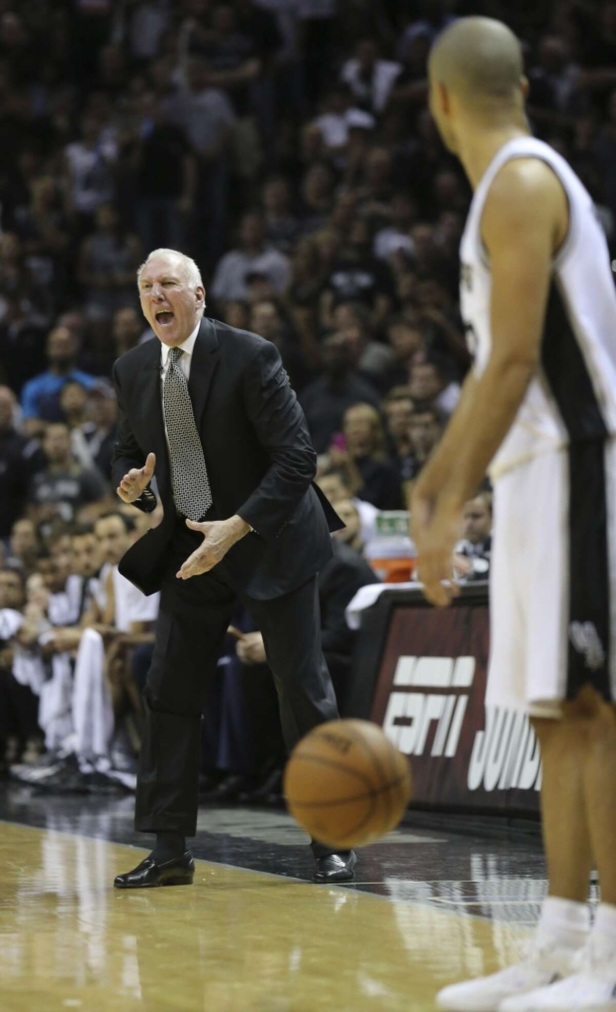 Spurs coach Gregg Popovich over the years