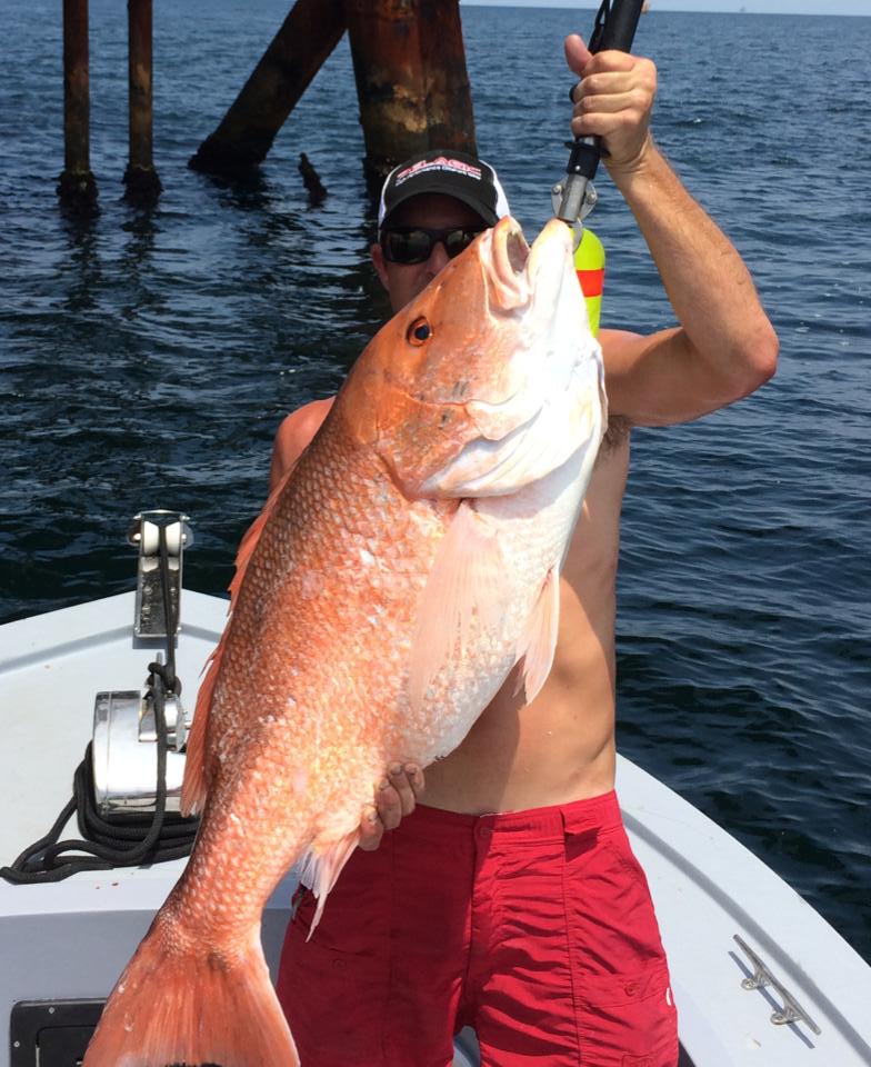 Giant snapper longer than state records pulled out of Gulf