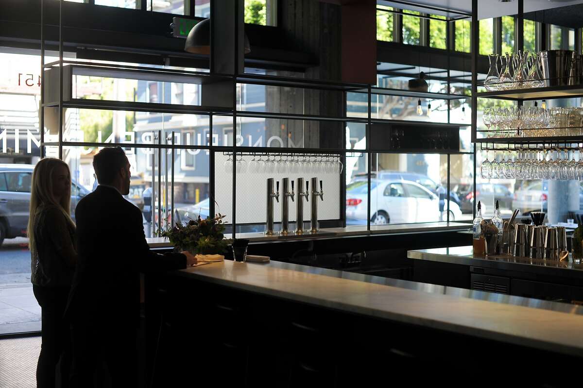 A portion of the bar area inside Monsieur Benjamin on July 09, 2014 in San Francisco, CA. Monsieur Benjamin is the new restaurant from four-star chef Corey Lee.