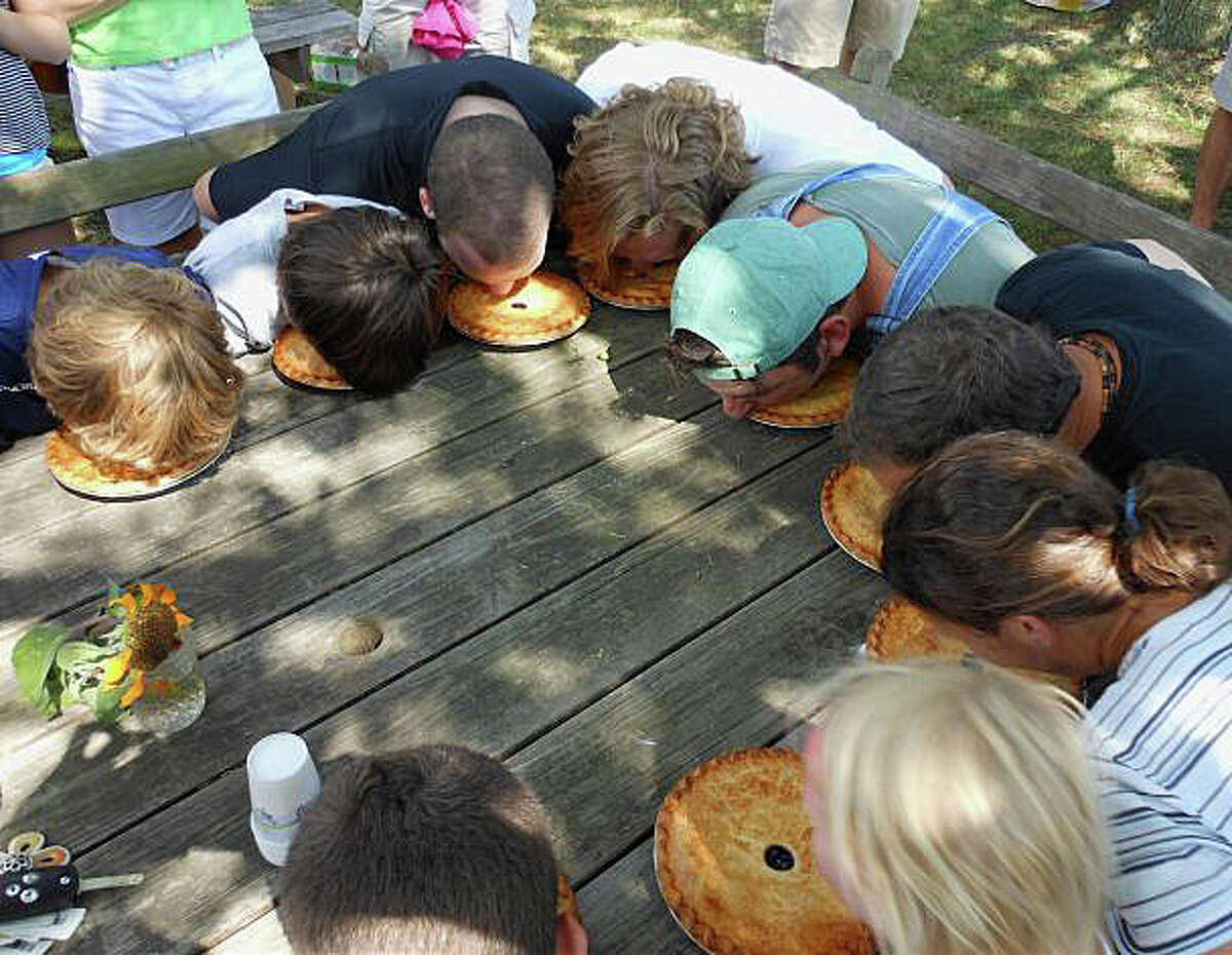 Pie eating is one of the activities planned Sunday during Wakeman Town Farm's annual Family Fun Day. The event is set from noon to 4 p.m. at the farm, 134 Cross Highway.