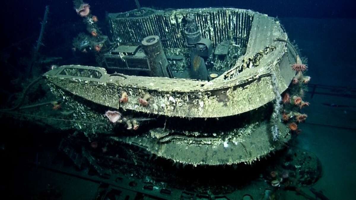 U-166 Close up Those depth charges sank the U-boat with all hands.  The wreck is considered a war grave and cannot be disturbed.