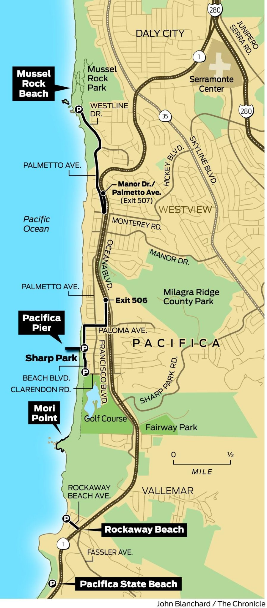 Sunday Drive / Pacifica's 5 Beaches