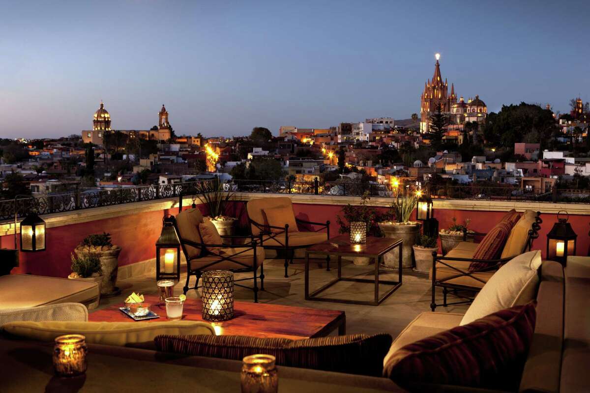 Luna Rooftop Tapas Bar offers great views of the sunset.