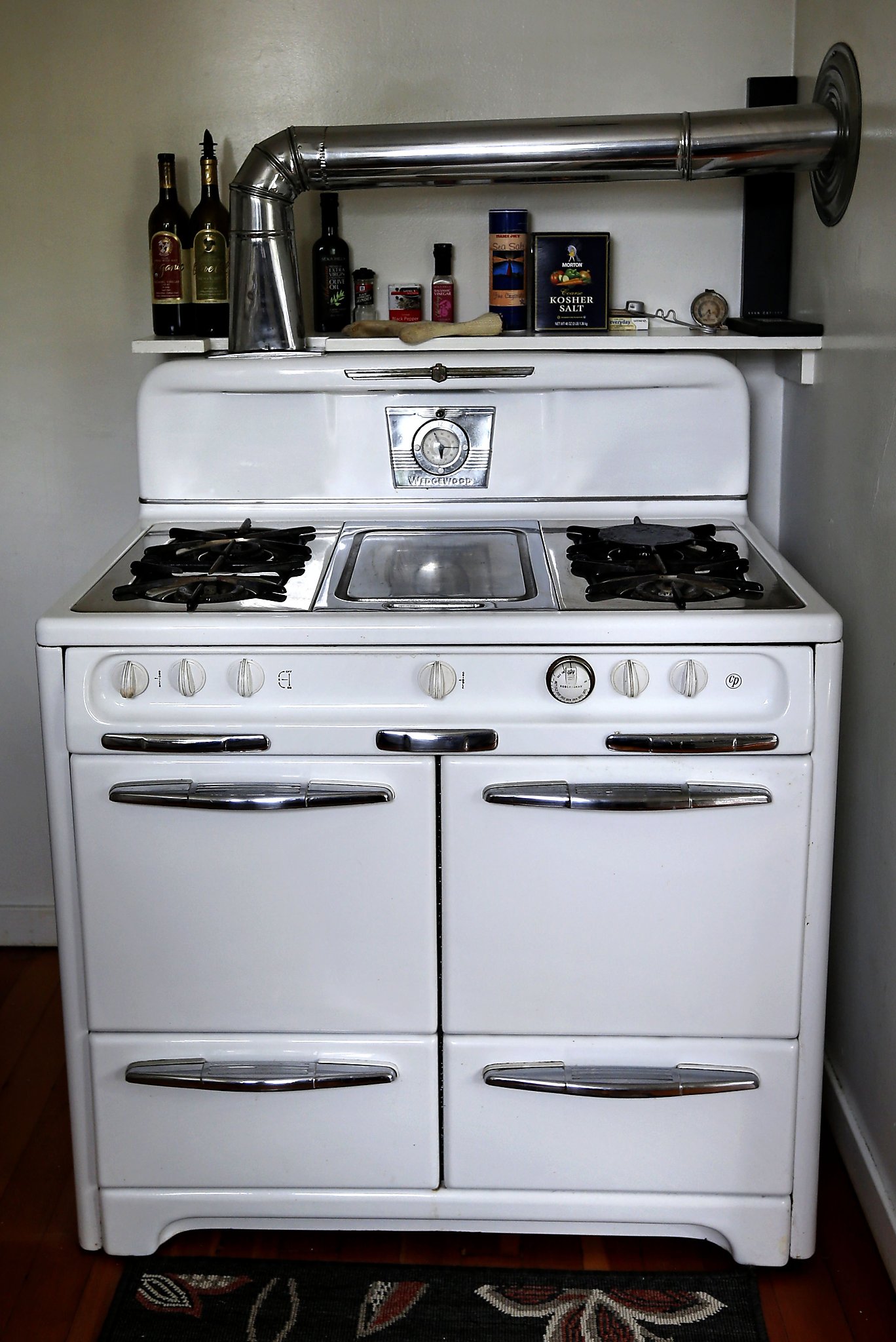 Vintage Wedgewood Gas Stove 2 Piece NEW CHROME Oven Broiler Pan Set