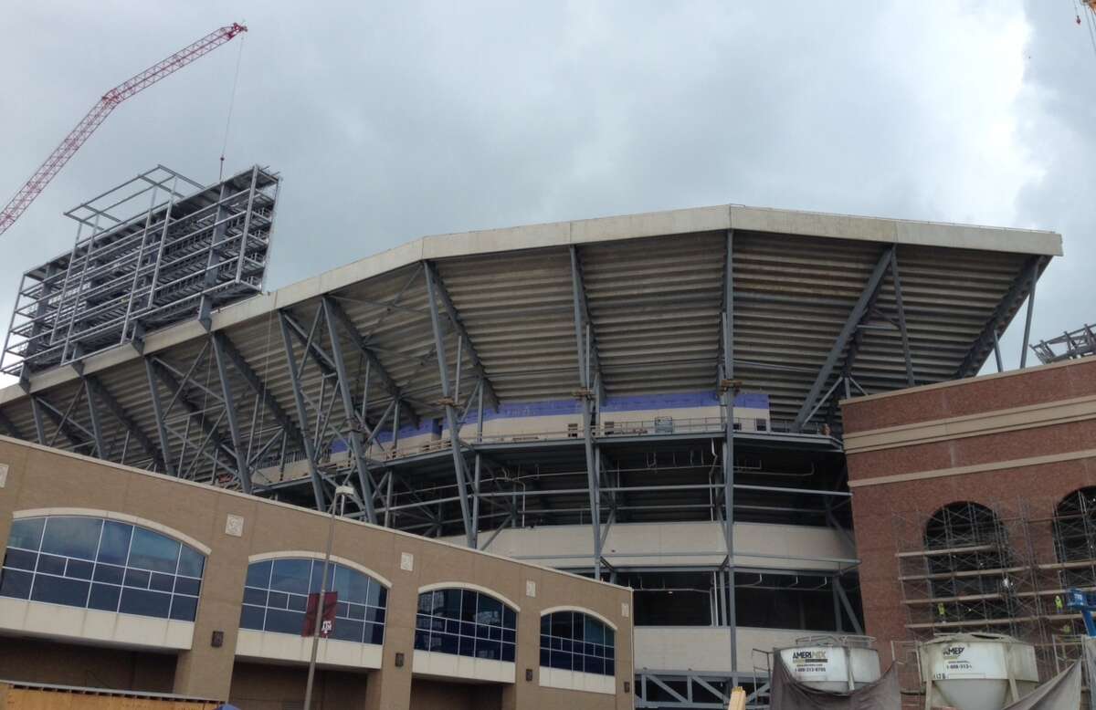 A look at the construction at Kyle Field on July 3, 2014.