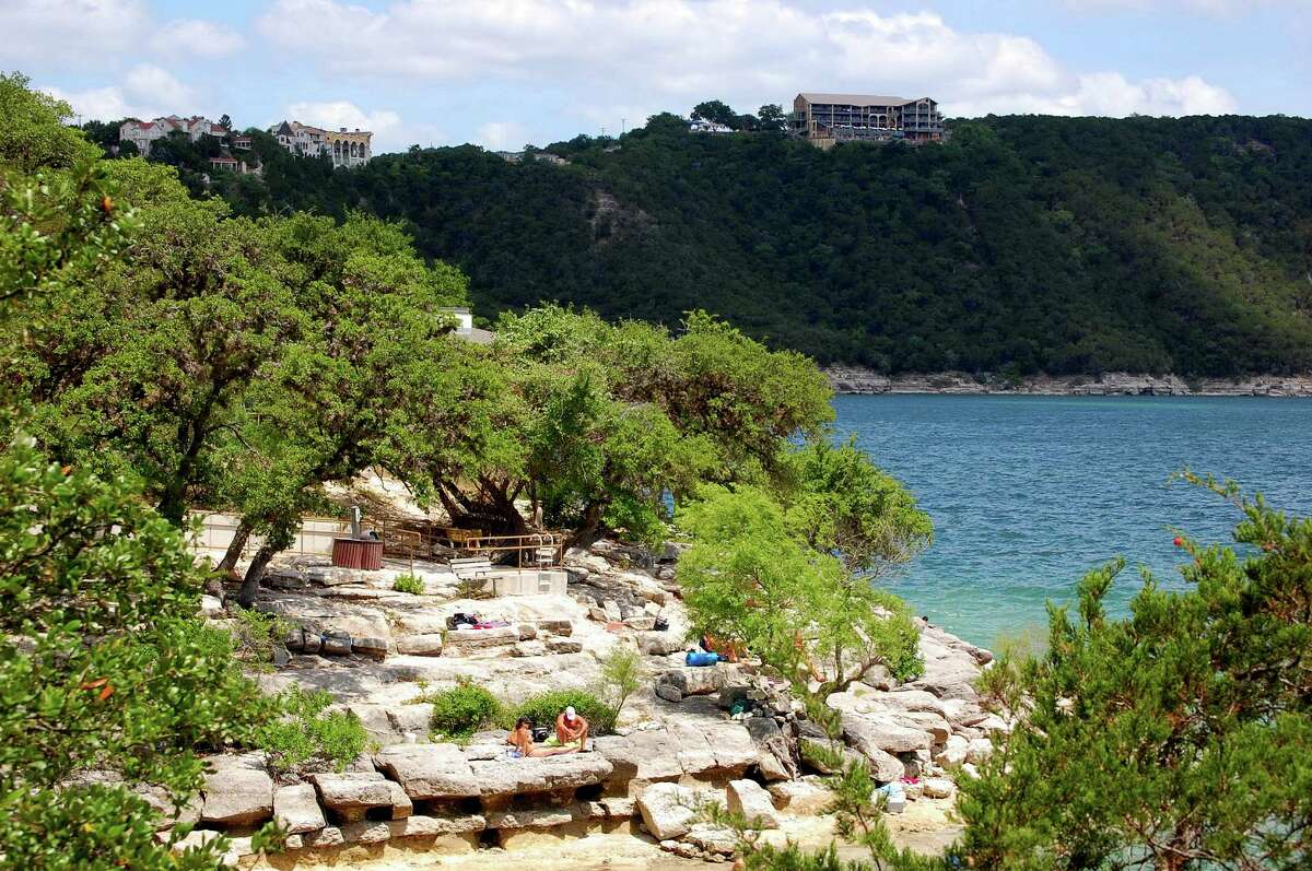 Hippie Hollow Park is the state's only official nude beach, part of Travis Lake in Austin. 