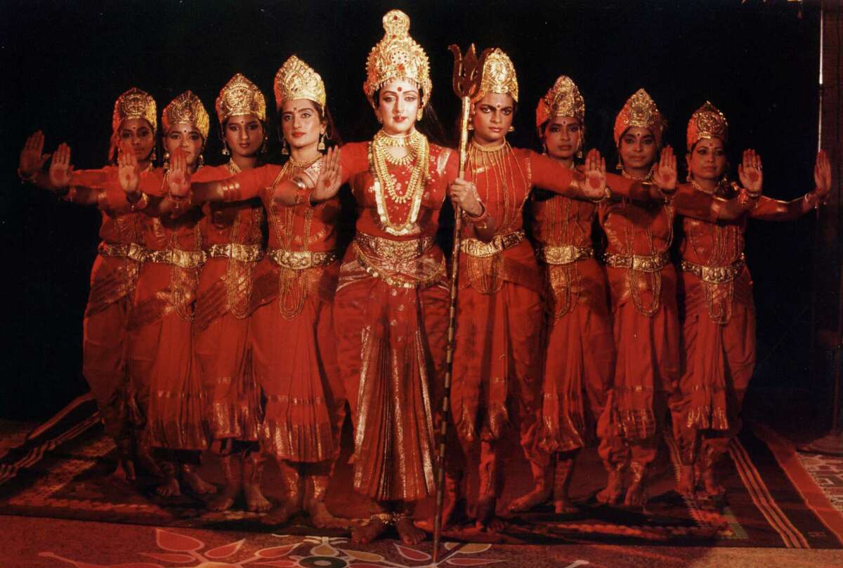 Indian celebrity dancer Hema Malina, center, stars in "Durga: Resplendent Glory of the Divine Mother," presented at the Wortham Theater Center 8 p.m. July 19 by Houston's Indo-American Association.