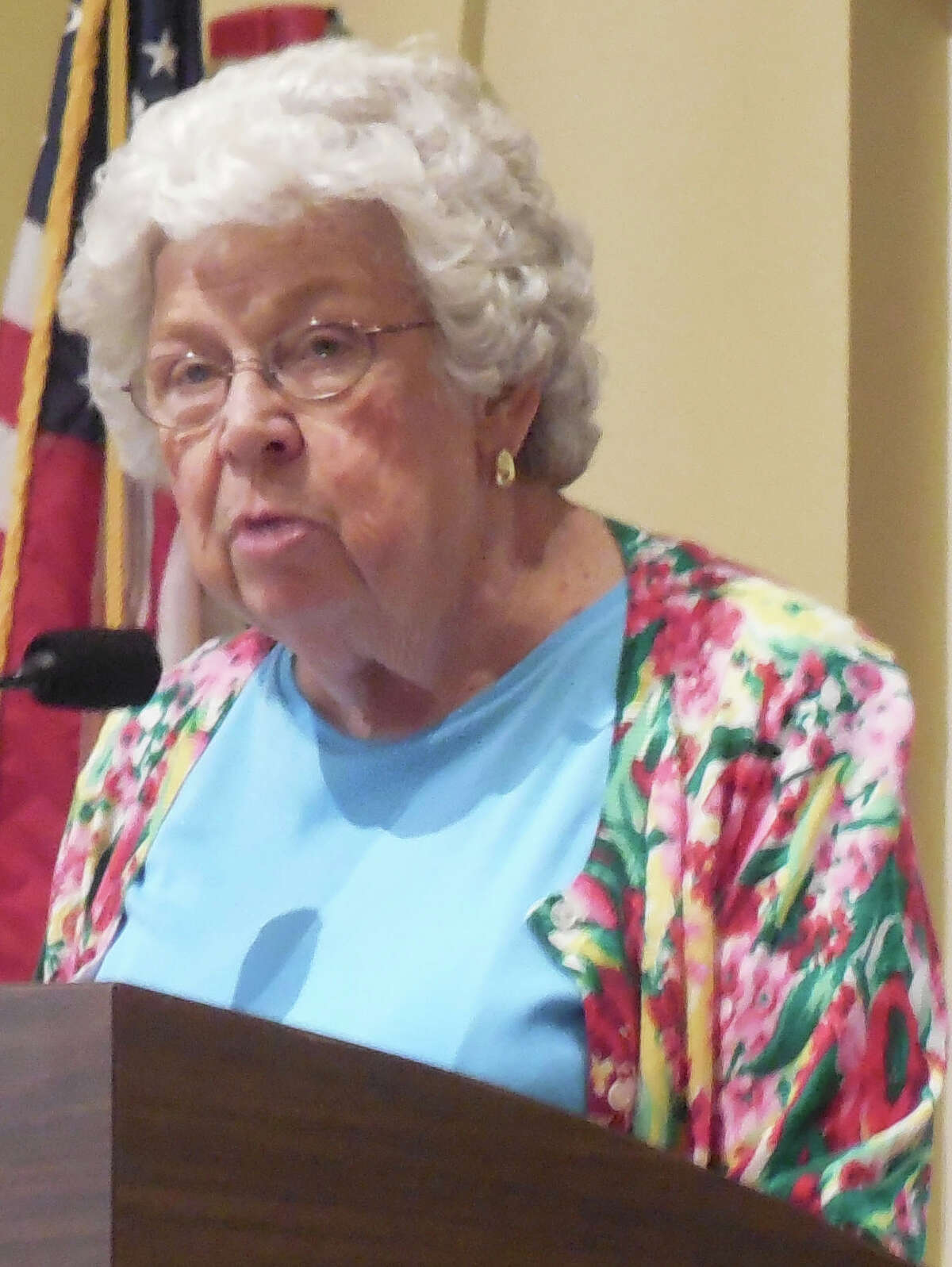 Resident Martha Aasen was one of those who voiced support for the approval of a text amendment concerning the Baron's South project during a Planning & Zoning Commission meeting Thursday night.