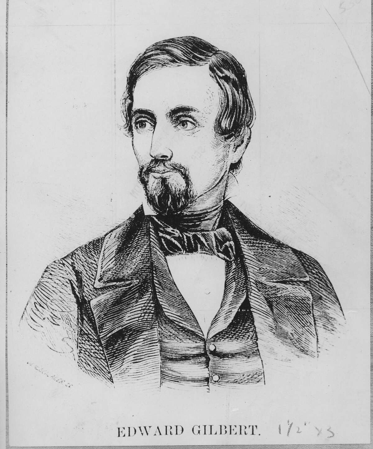 Edward Gilbert, San Francisco journalist who would be shot and killed in a duel with James W. Denver in the 1850s. Handout photo