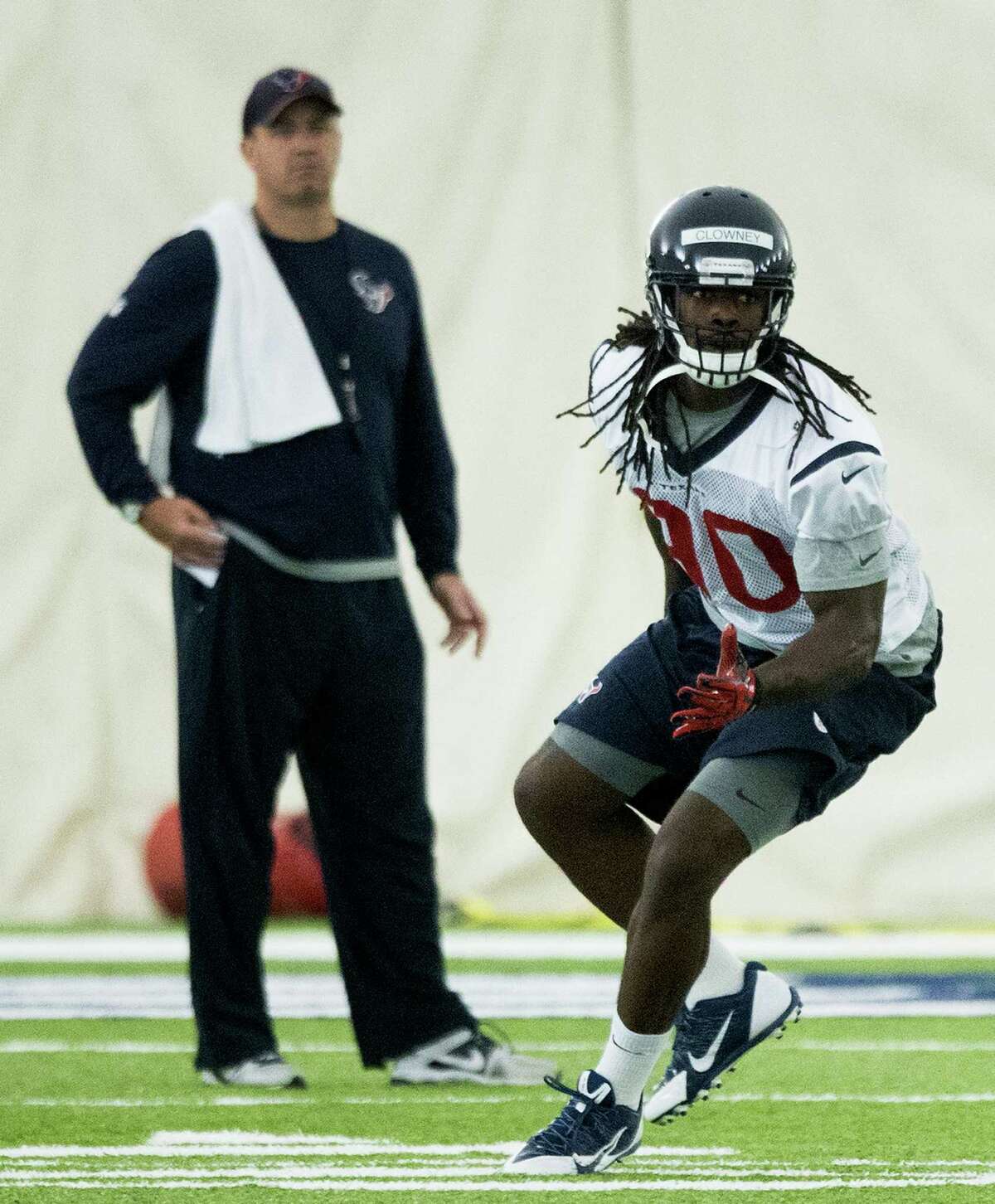 Texans linebacker Jadeveon Clowney, the top pick of the 2014 NFL draft, might miss the start of training camp while recovering from sports hernia surgery.