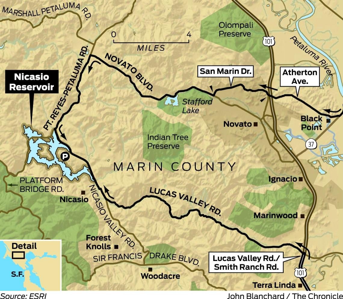 Sunday drive: Nicasio Reservoir - SFGate