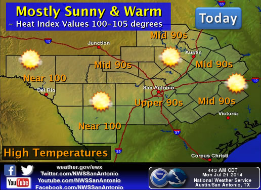 Clearing clouds will lead to temps in 70s tonight