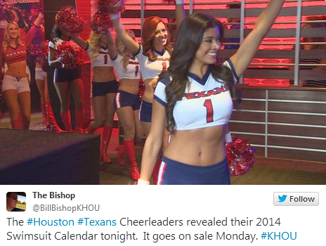 Texans' Cheerleaders release latest swimsuit calendar