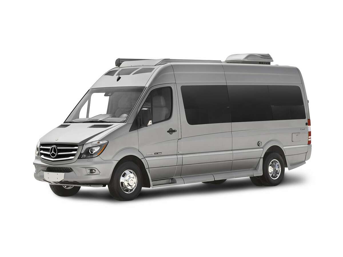 Motor vehicles equipped with the amenities of home have been around for more than a century, although some landmark moments are more dubious than others. Scroll through the gallery for a brief evolution of the motor home. Pictured: A modern Mercedes Sprinter van by Roadtrek offers luxury features.