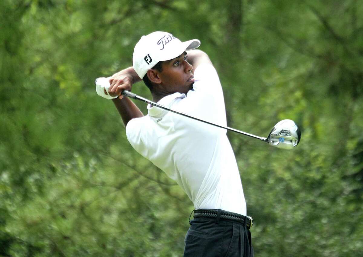 Ashwin Arasu takes his tee shot at the 16th hole while competing Wednesday July 23, 2014 in the U.S. Junior Amateur Championship at The Club at Carlton Woods Nicklaus Course in The Woodlands, TX.