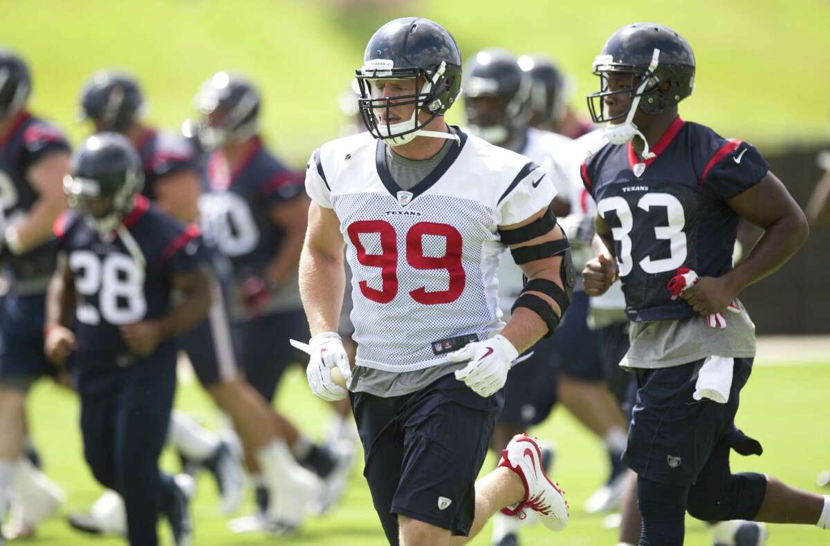 Defensive end J.J. Watt, the NFL defensive player of the year in 2012, will need a similar performance this season for the Texans to contend for a playoff spot after a 2-14 record last year.