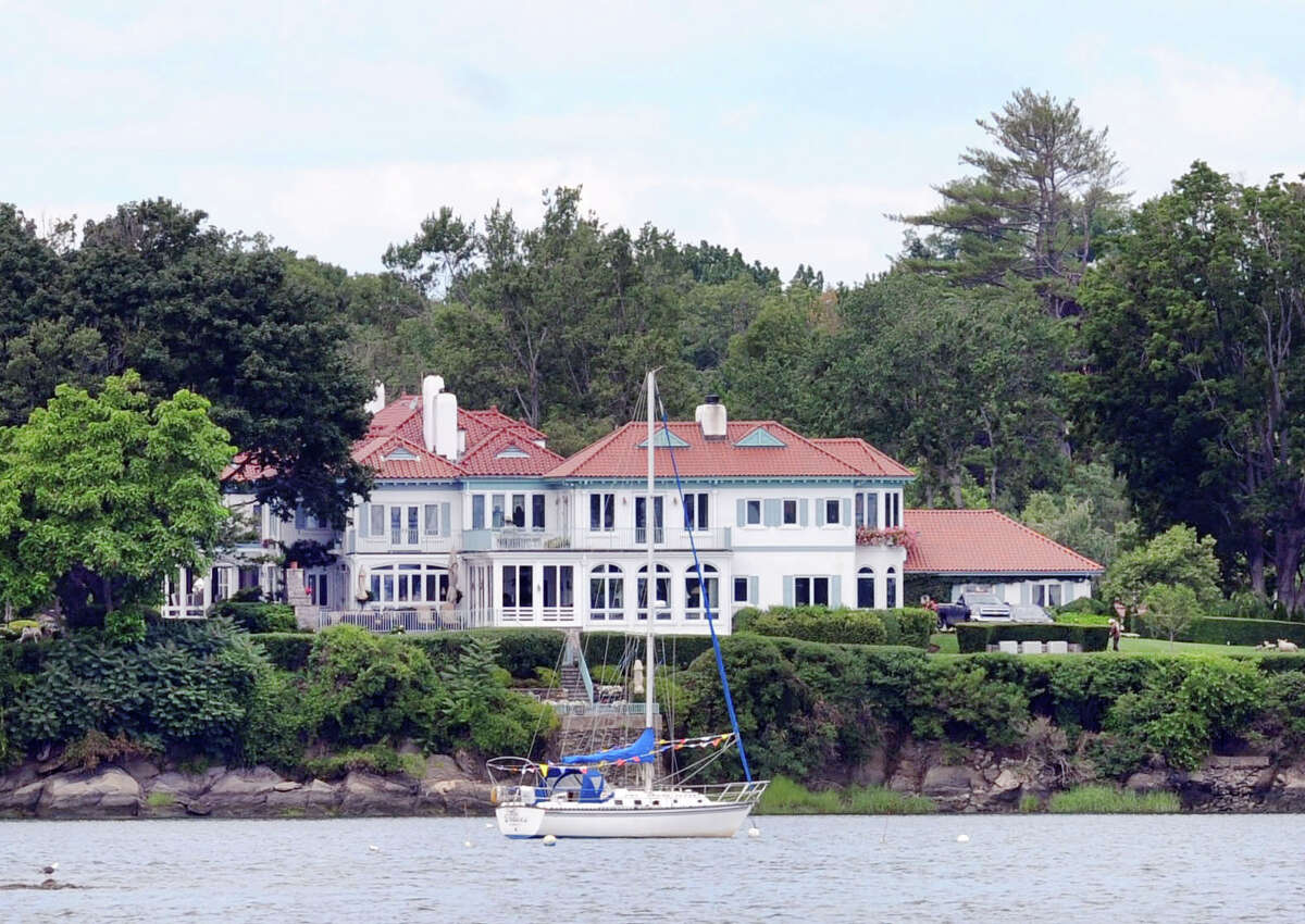 A waterfront home facing Greenwich Cove in the Riverside section of Greenwich, Conn., Thursday, July 24, 2014.