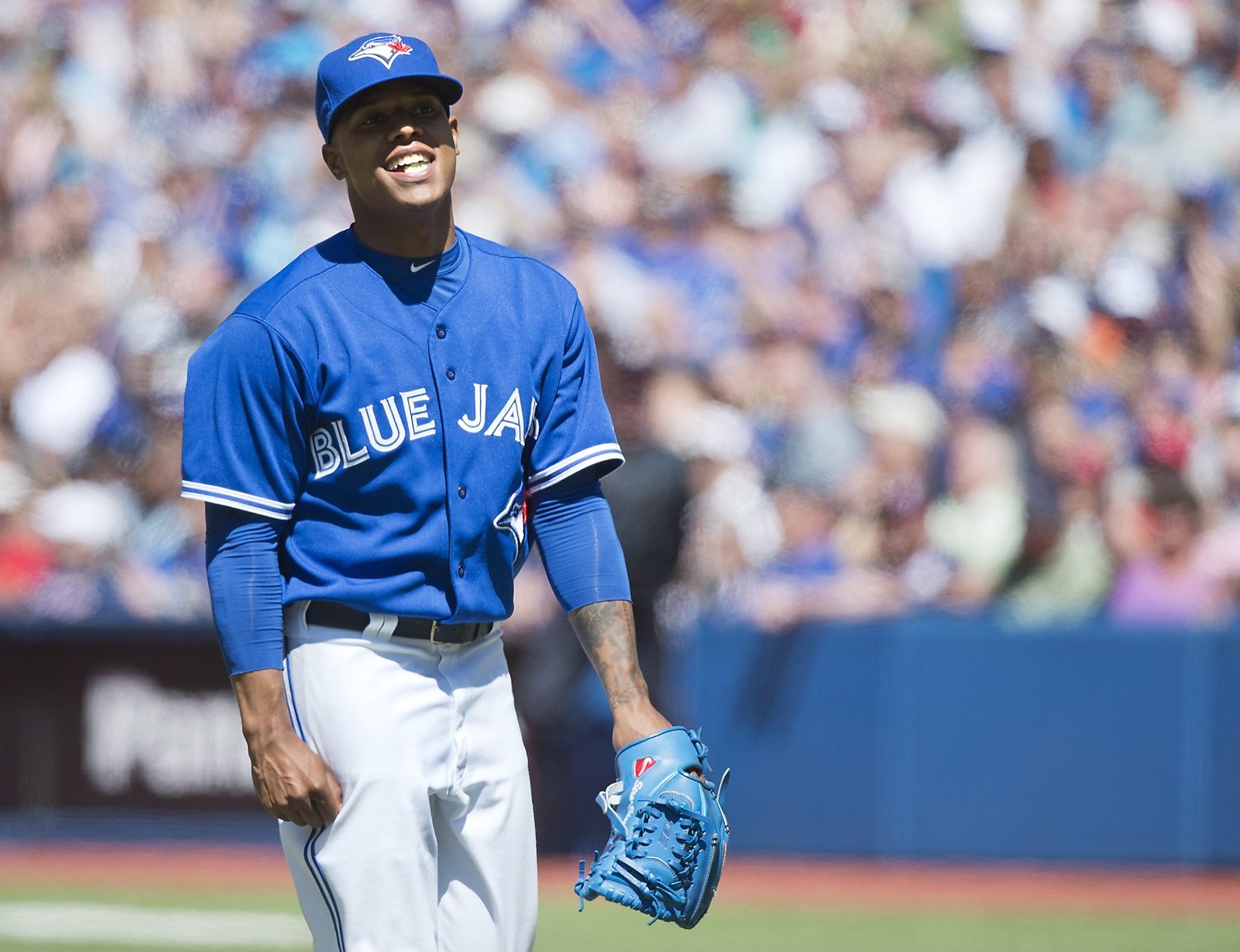 Toronto Blue Jays starting pitcher MARCUS STROMAN strike out pitch