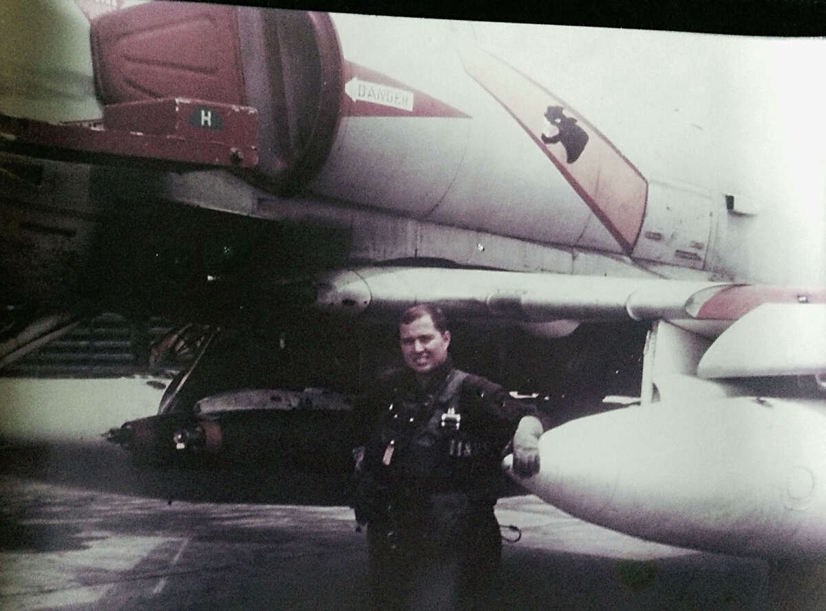 An undated photo of Al La Rocca a Vietnam Marine Veteran and pilot from Memphis, Tenn won a charity auction with a bid of $10,000 to have the chance to fly an A-4 Skyhawk, the type of plane he flew during Vietnam Friday, July 25, 2014, in Houston. 